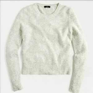 J crew shimmer gemstone grey sweater